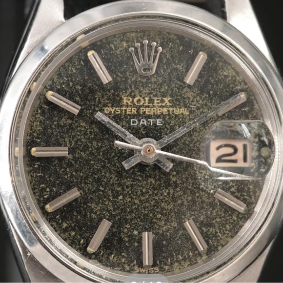 Rolex Women's Watch - Silver and Green. Vintage 1968 model - Picture 3 of 12